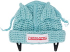 Charles Jeffrey Loverboy SSENSE Exclusive Blue Mini Chunky Ears Beanie Hair Clip