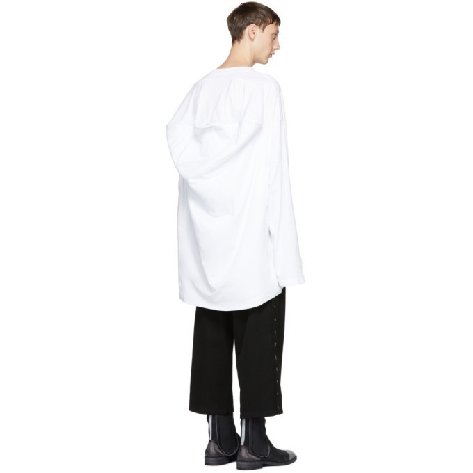 Hed Mayner White Garment Long Sleeve T-Shirt Hed Mayner