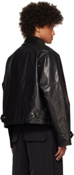 Entire Studios Black Cache Leather Jacket