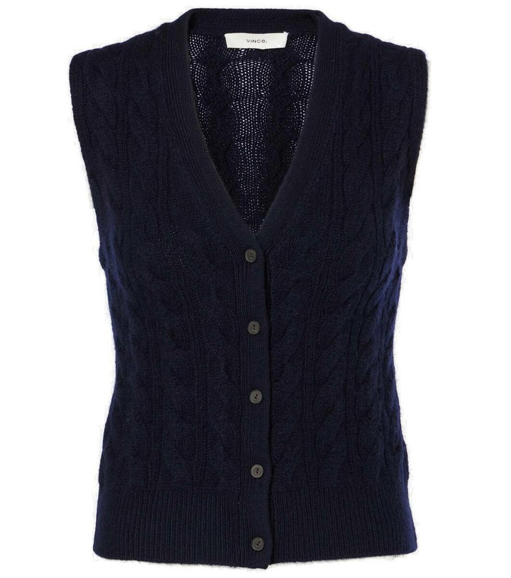 Photo: Vince Wool and cashmere-blend vest