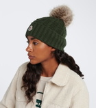 Moncler Cable-knit wool and cashmere beanie
