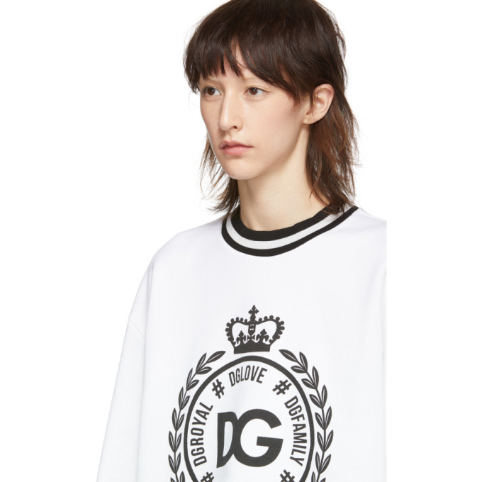 Dolce and discount gabbana white sweatshirt