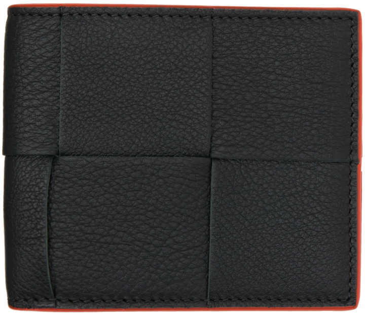 Photo: Bottega Veneta Green Intreccio Bifold Wallet