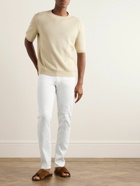 Zegna - Roccia Slim-Fit Straight-Leg Garment-Dyed Linen-Blend Trousers - White
