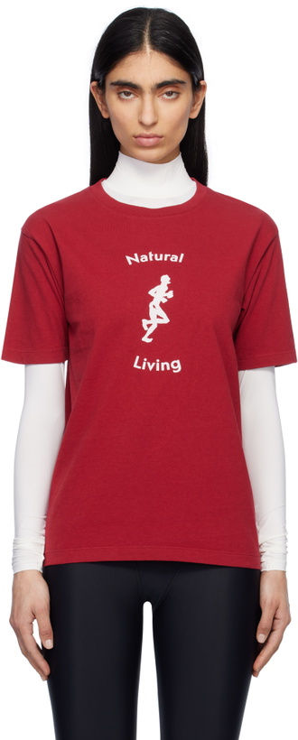 Photo: District Vision Red California Cotton T-shirt