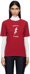 District Vision Red California Cotton T-shirt