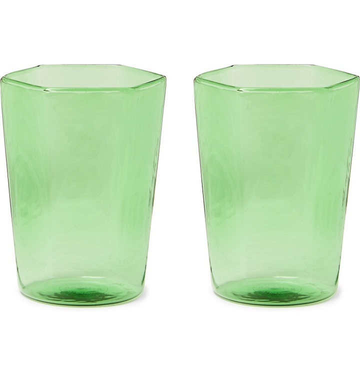 Photo: RD.LAB - Nini Set of Two Wine Glasses - Green