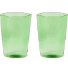 RD.LAB - Nini Set of Two Wine Glasses - Green