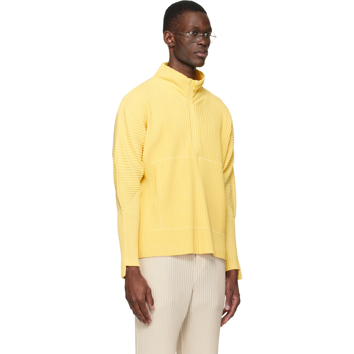 HOMME PLISSÉ ISSEY MIYAKE Yellow Monthly Colors March Sweater