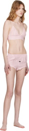OPEN YY Pink Crinkled Bralette