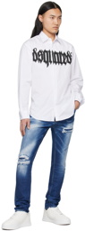 Dsquared2 White Gothic D2 Shirt