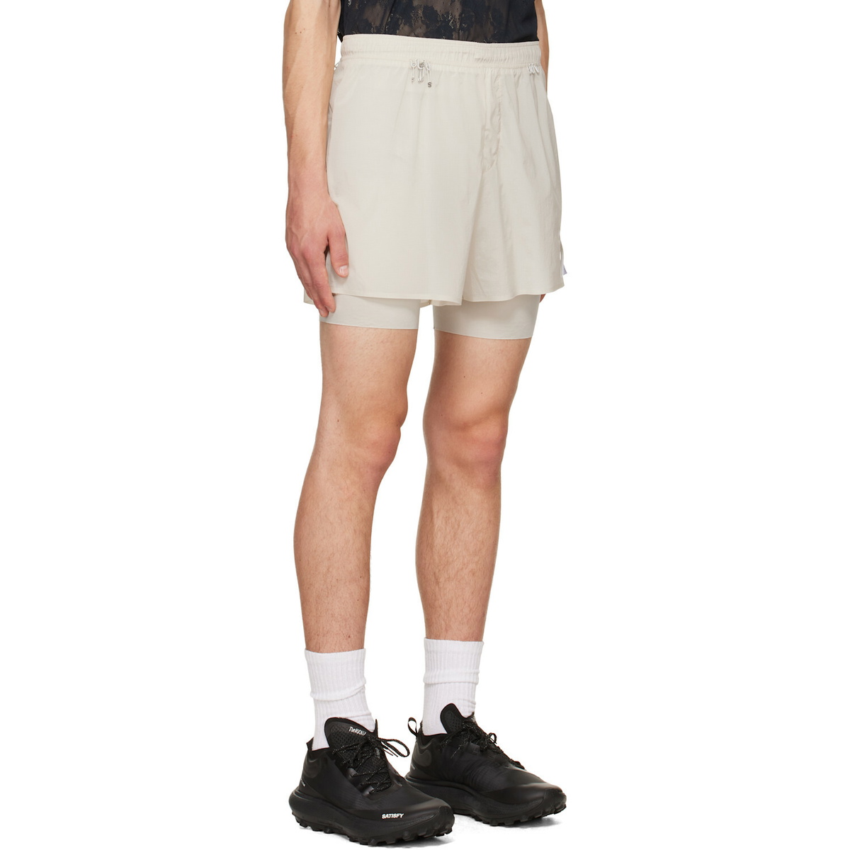Satisfy Gray HeatCrush 8 Desert Shorts