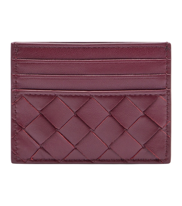 Photo: Bottega Veneta Intrecciato leather card holder