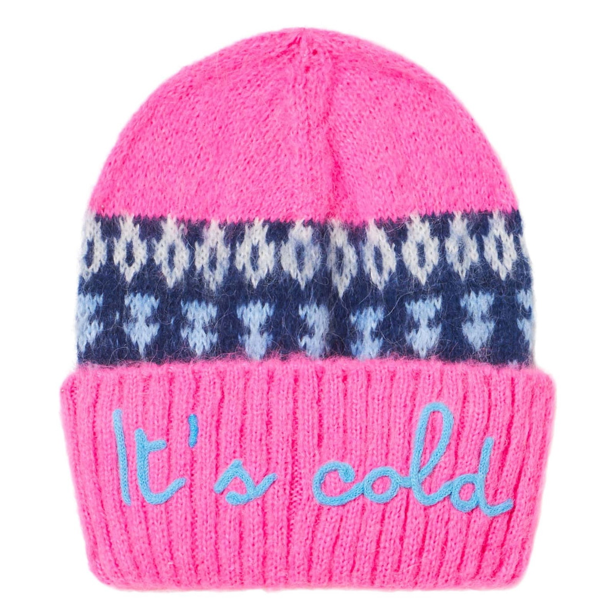 MC2 Saint Barth Girl Soft Beanie With Nordic Jacquard