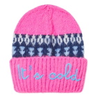 MC2 Saint Barth Girl Soft Beanie With Nordic Jacquard