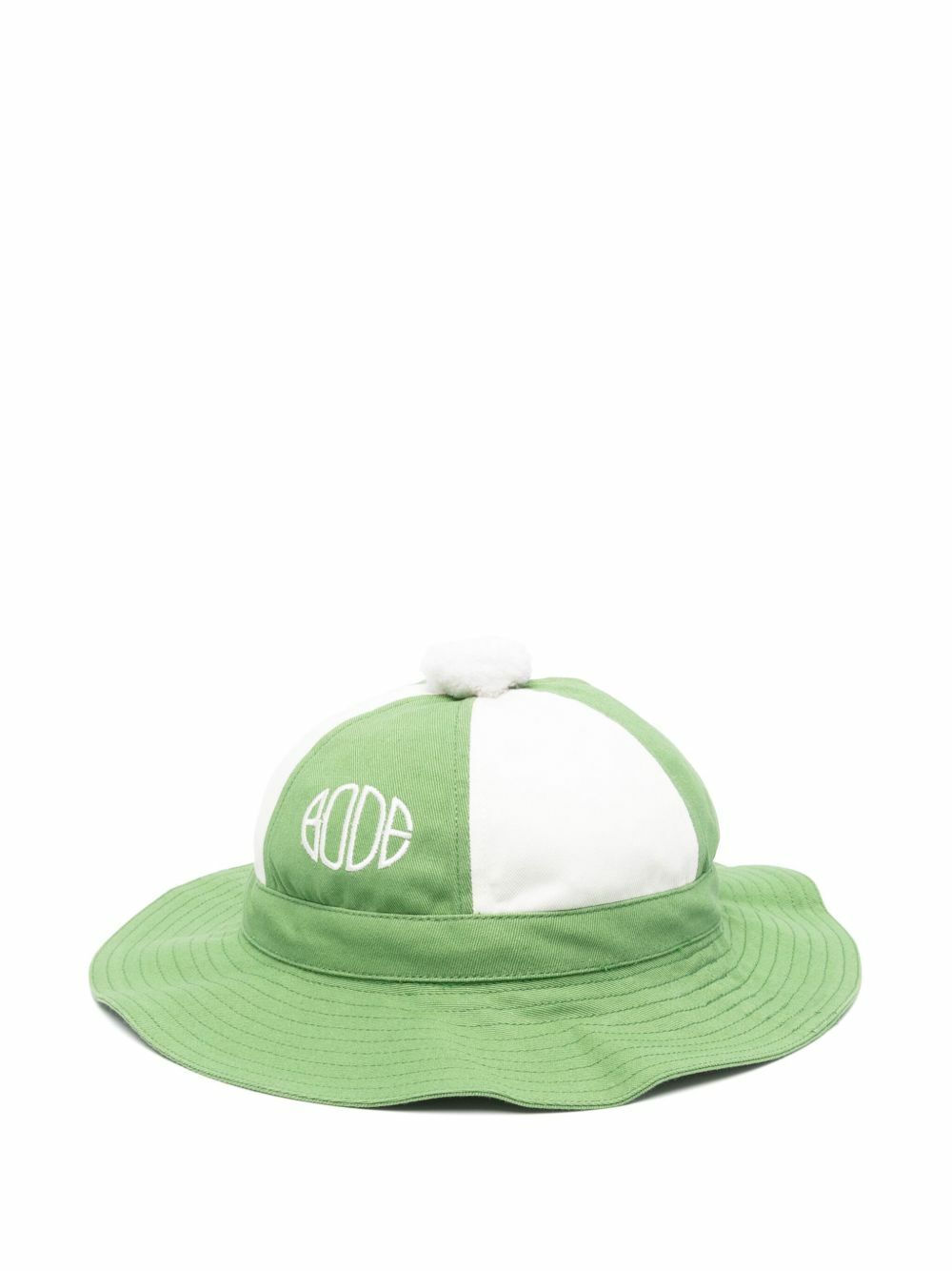 Unisex BODE Suede Rickrack Hat - White/Black | Garmentory