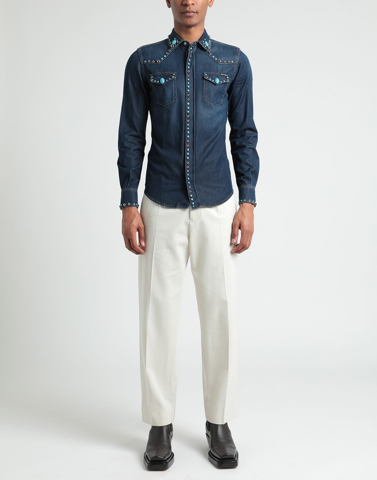 Dolce & gabbana Mens Denim shirt in Blue