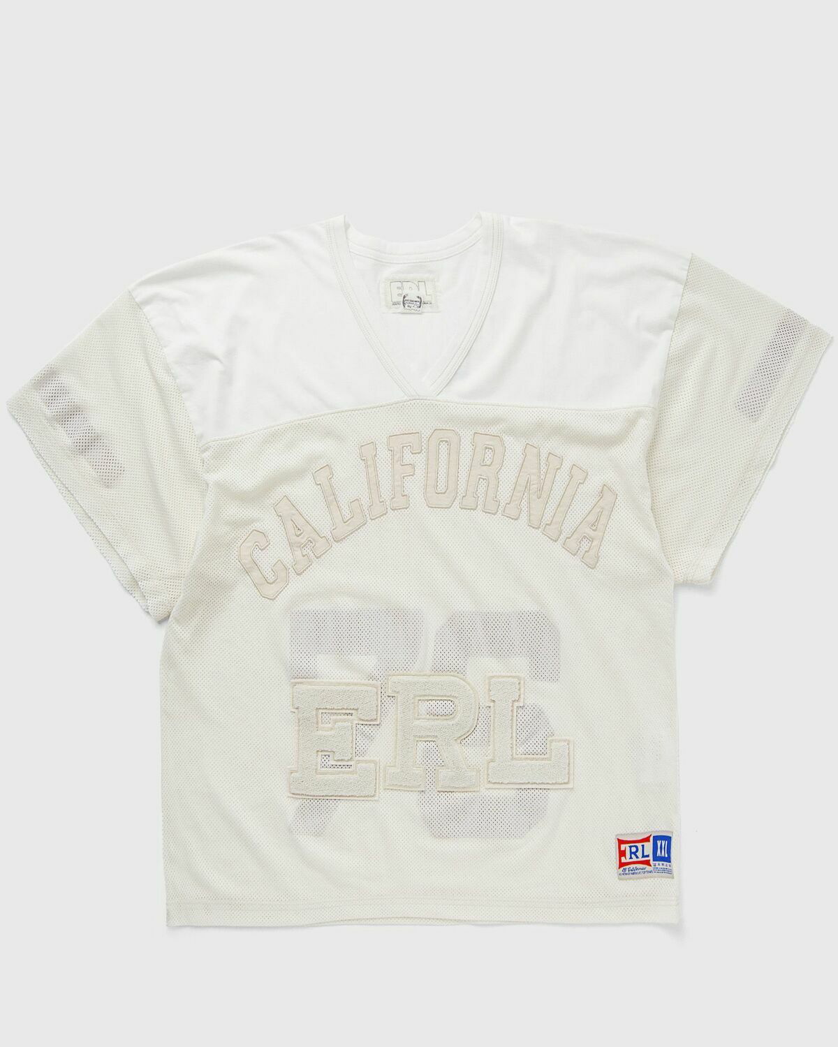 Erl 76 Football Jersey Knit White Jerseys/Shortsleeves ERL