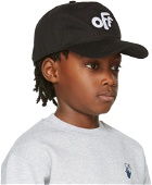 Off-White Kids Black & White 'Off' Rounded Baseball Cap