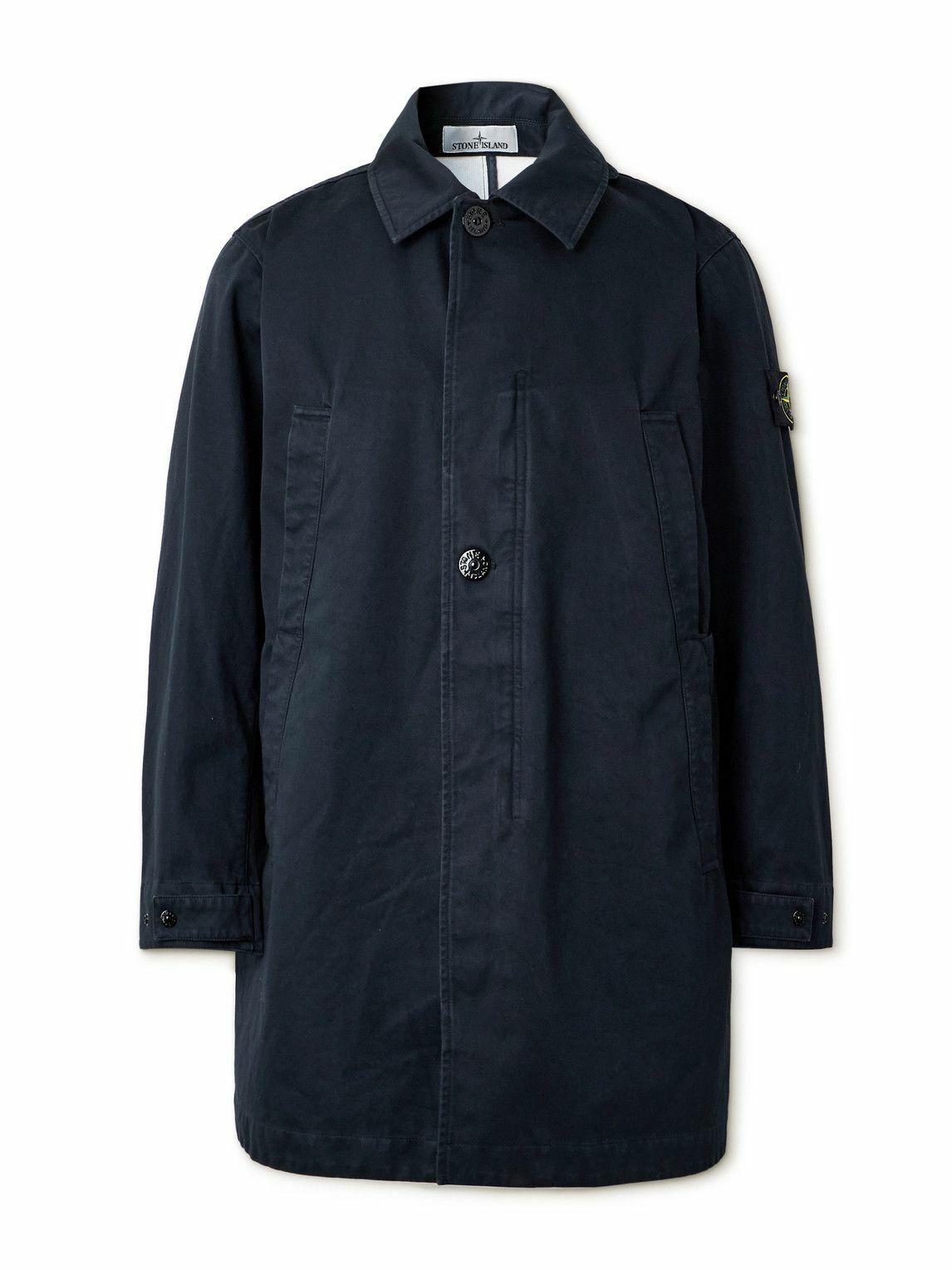 Stone Island - Garment-Dyed Organic Raso Gommato 3L Coat