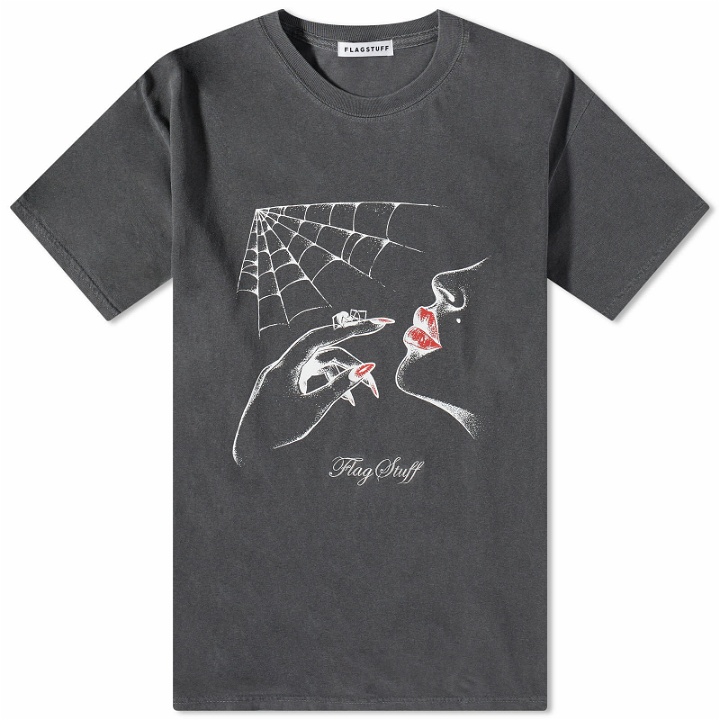 Photo: Flagstuff Men's Spider T-Shirt in Charcoal