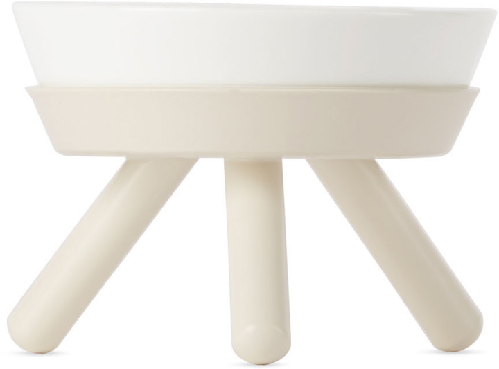 Photo: Pets So Good White Short Oreo Table Mini Pet Bowl