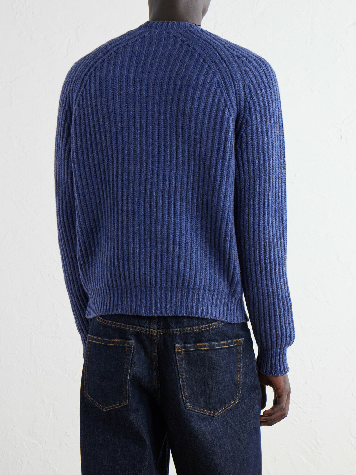 SEASE - Ribbed Cashmere Sweater - Blue