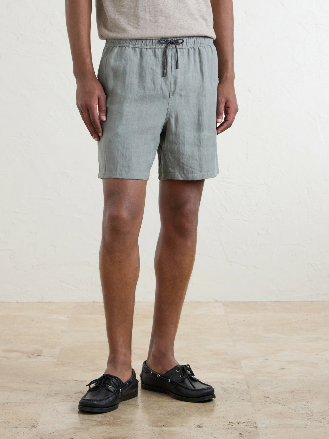 SEASE - Cod-2 Straight-Leg Hemp Drawstring Shorts - Green