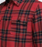 Saint Laurent Tartan flannel shirt