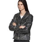 Stolen Girlfriends Club Black Cracked Leather Joey Jacket