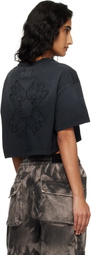 AMIRI Black MA Quad Cropped T-shirt