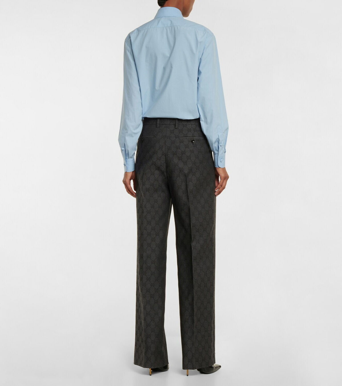 パンツ GUCCI GG WOOL TROUSERS GG wool jacquard trousers in Beige Ready-to-wear | GUCCI® SI