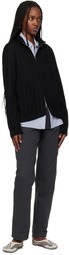 POST ARCHIVE FACTION (PAF) Black Zip Track Jacket