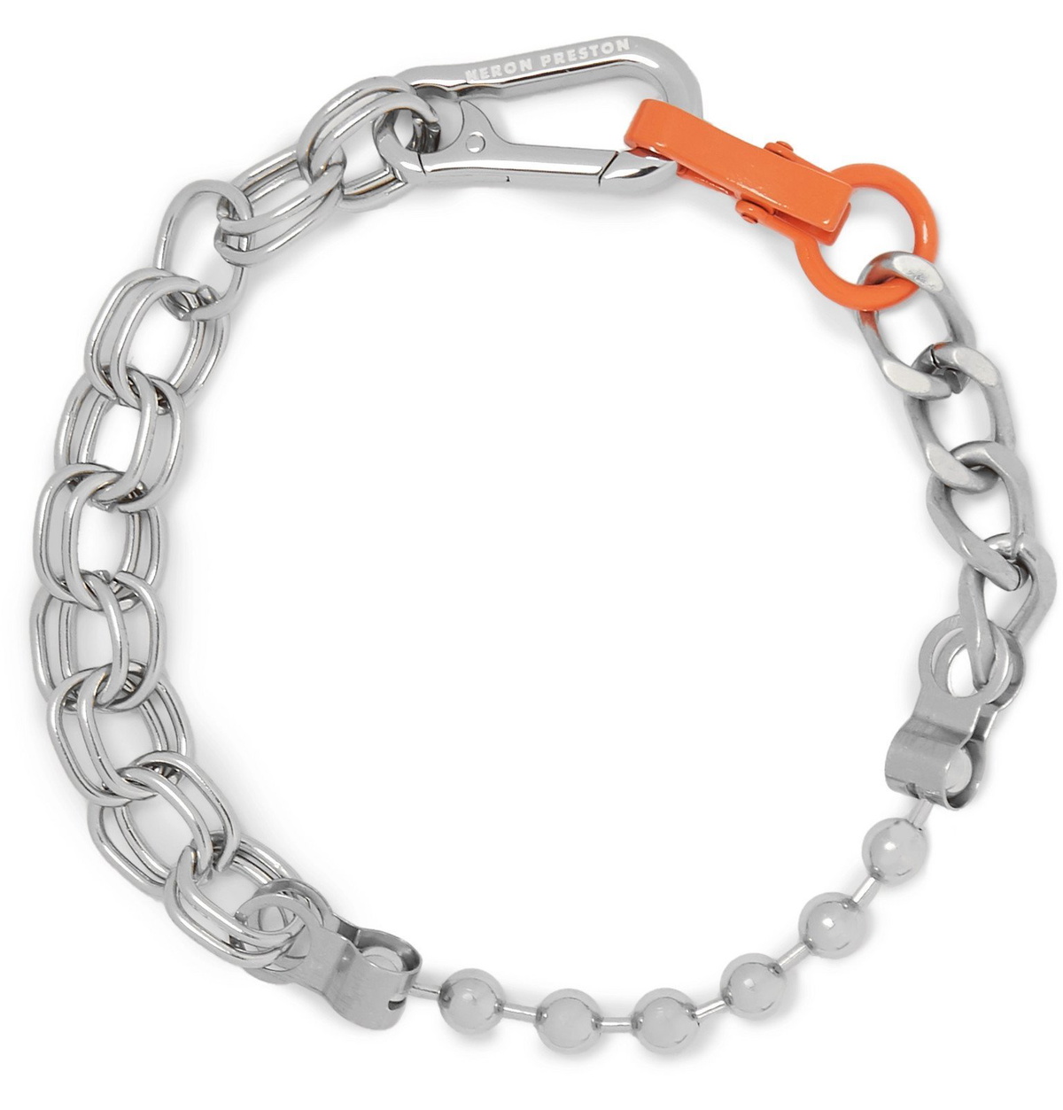 Heron Preston - Silver-Tone Necklace - Silver Heron Preston