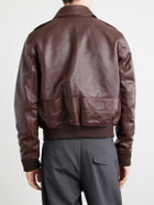 A.P.C. - Gael Leather Jacket - Brown