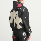 SKIMS Men's x Cactus Plant Flea Market Hoodie in Onyx Teddy Bear Print