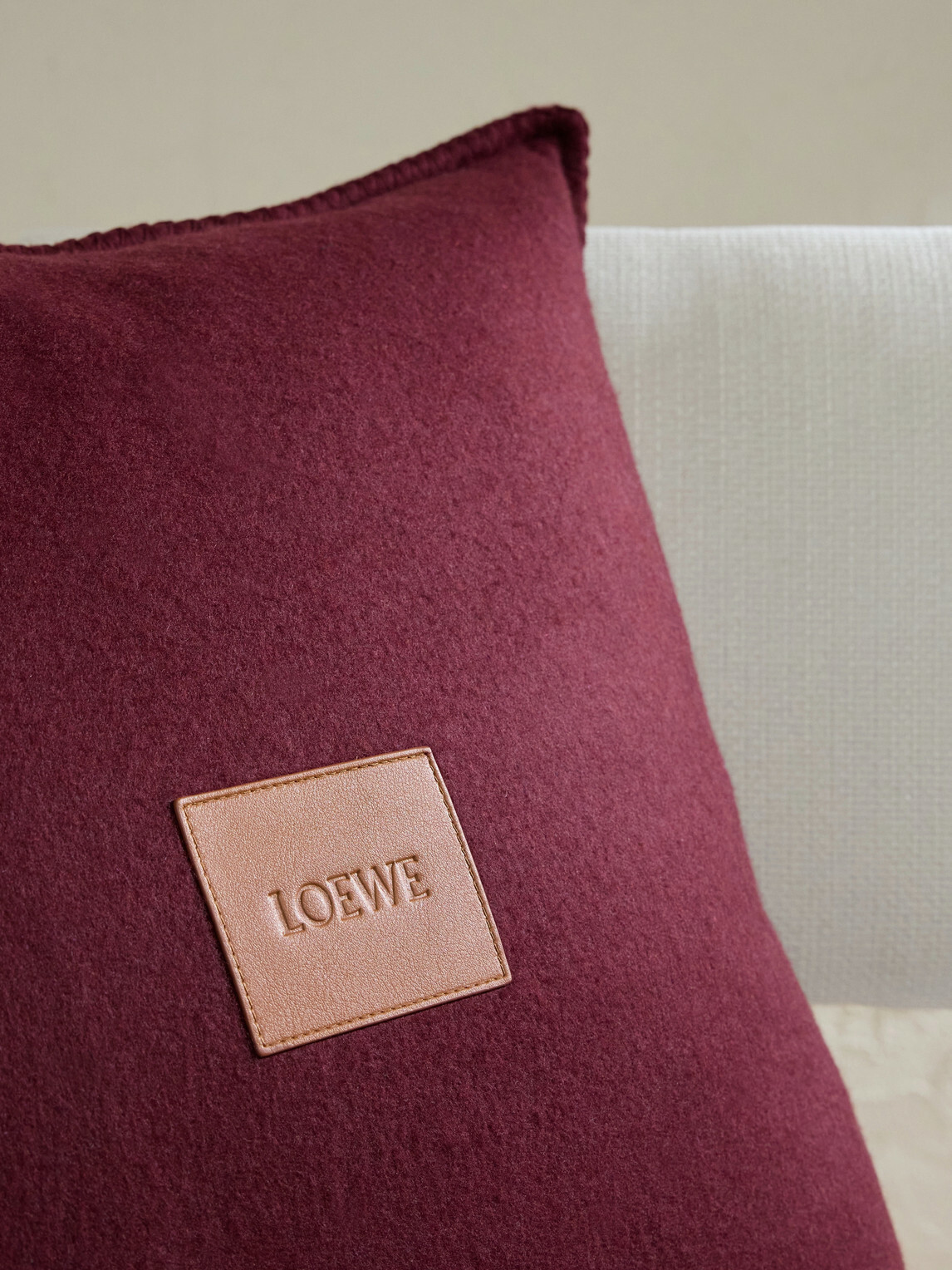 LOEWE - Anagram Wool and Cashmere-Blend Jacquard Cushion