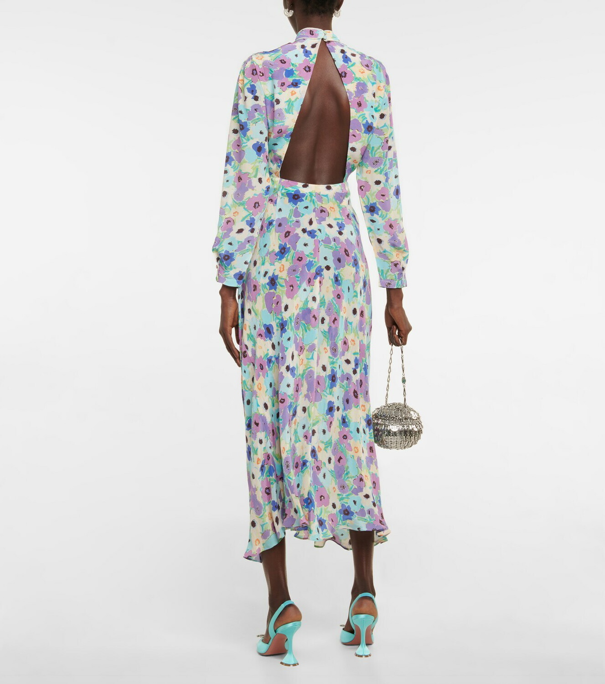 Rixo Dani floral silk midi dress Rixo