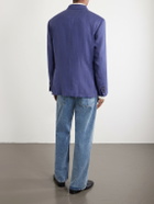 Polo Ralph Lauren - Double-Breasted Linen Suit Jacket - Blue