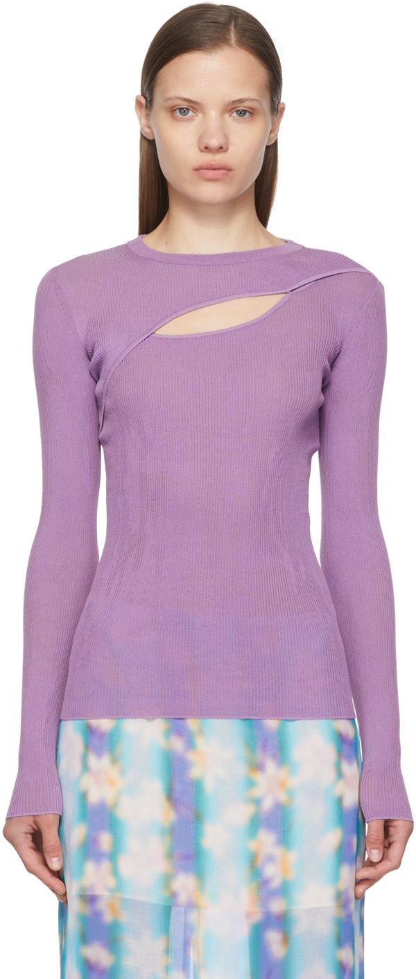 Photo: Nina Ricci Purple Cotton Sweater