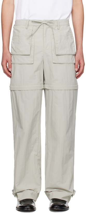 Photo: Helmut Lang Beige Convertible Cargo Pants