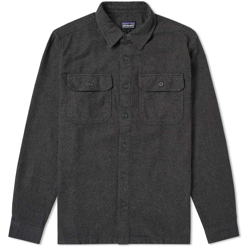 Patagonia Men's Fjord Flannel Shirt Blizzard: Salt Grey S