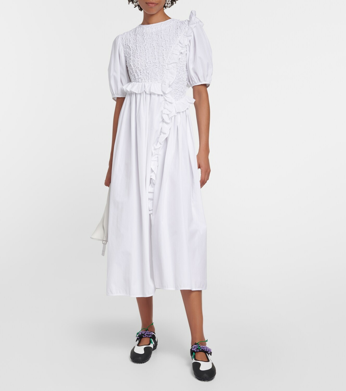 【caffelatte】CECILIE BAHNSEN Sara Cecilie Bahnsen Sara embellished technical flats Cecilie Bahnsen