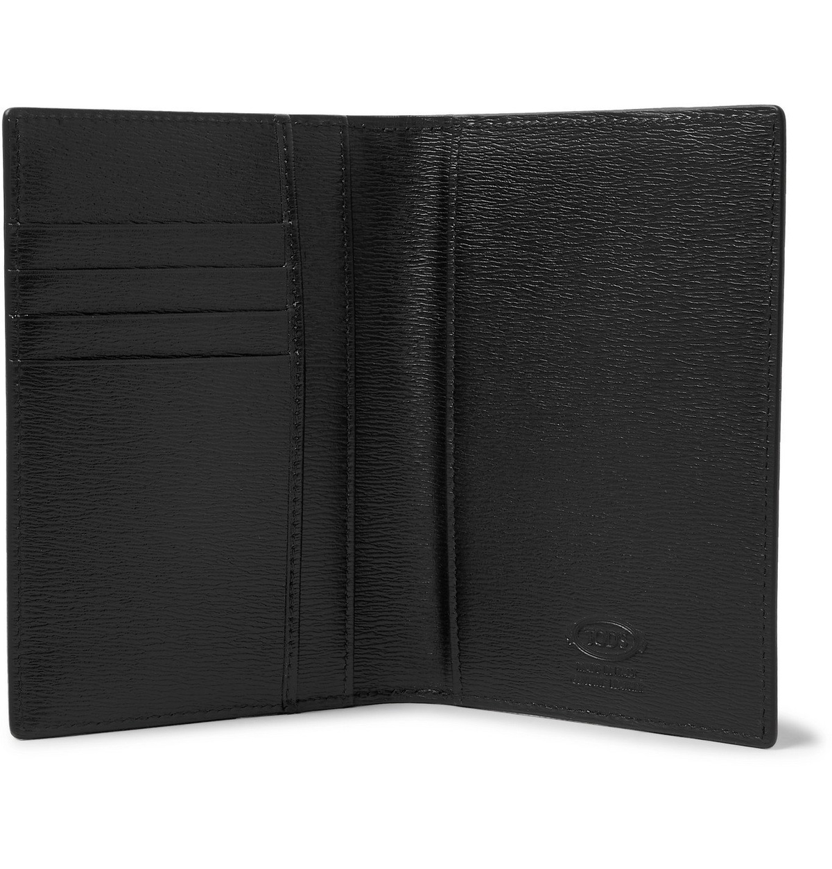 New! LORO PIANA Dark brown leather passport holder