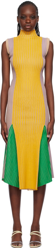 Photo: Stanley Raffington SSENSE Exclusive Green & Yellow Midi Dress