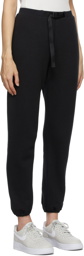 John Elliott Black Vintage Fleece Belted Lounge Pants