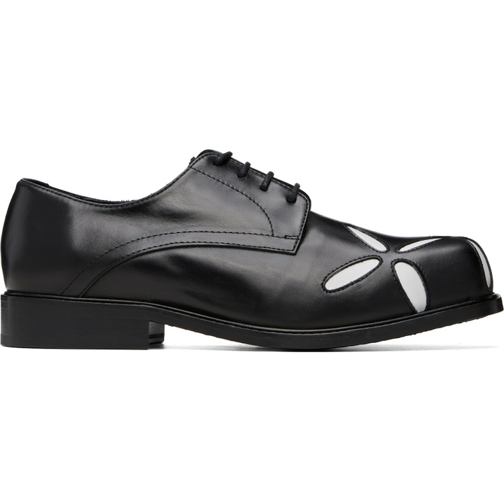 Photo: Stefan Cooke Black Slashed Square Toe Derbys