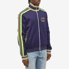 Gucci Men's Interlock GG Track Jacket in Abyss