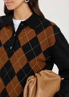 Rohe Argyll Wool Polo Jumper Black