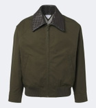 Bottega Veneta Intrecciato cotton twill blouson jacket